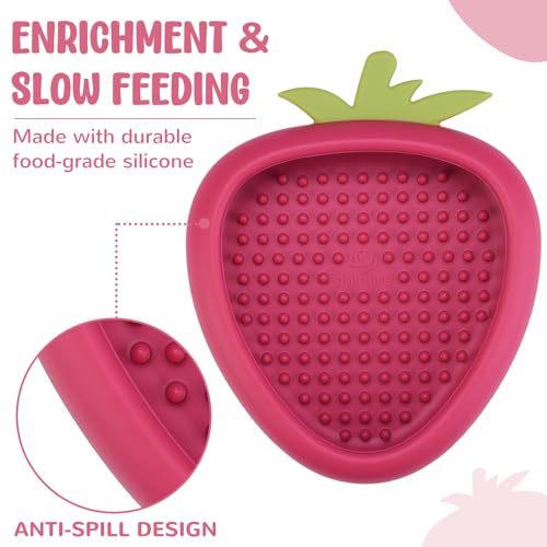 Freeze Dog Lick Bowl (L / B- Rose)