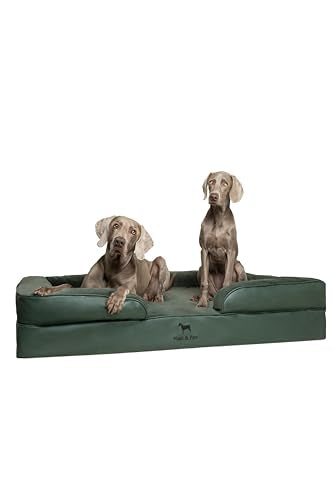 XXL Dog Bed Orthopedic Memory Cooling Foam (Green - LE / XX-Large)