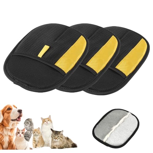 Pet Hair Removal Glove for Cats & Dogs (3PCS)