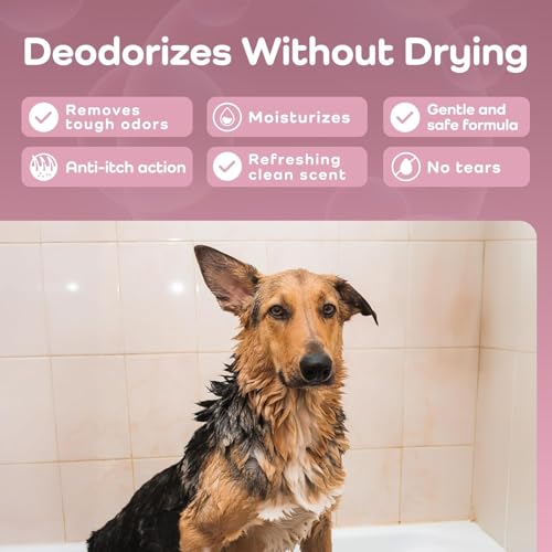 Deshedding Active Clean Dog Shampoo (German Shepherd / 16 Fluid Ounces)
