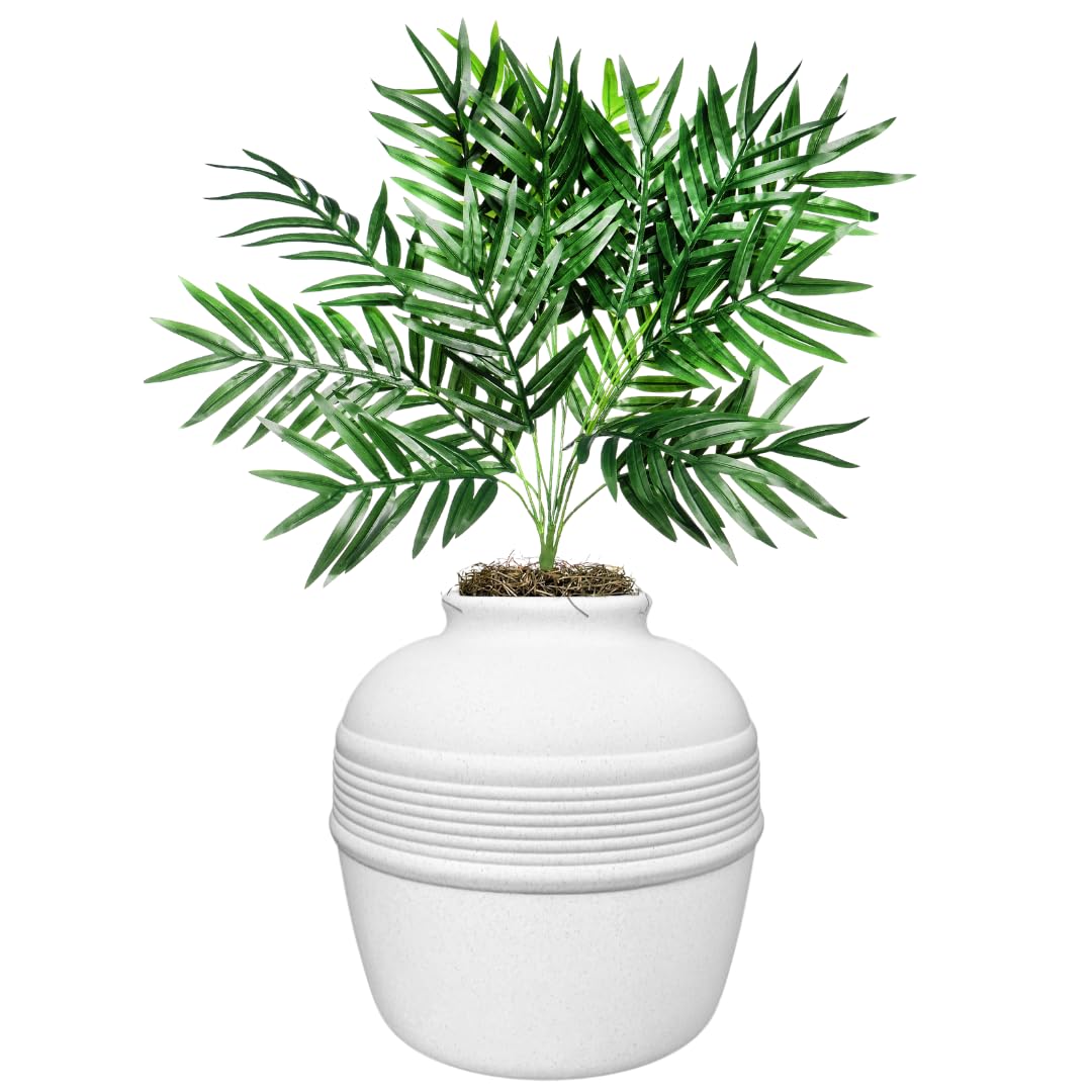 Original Hidden Litter Box Planter (Palm Plant / Base Kit / Soft White)