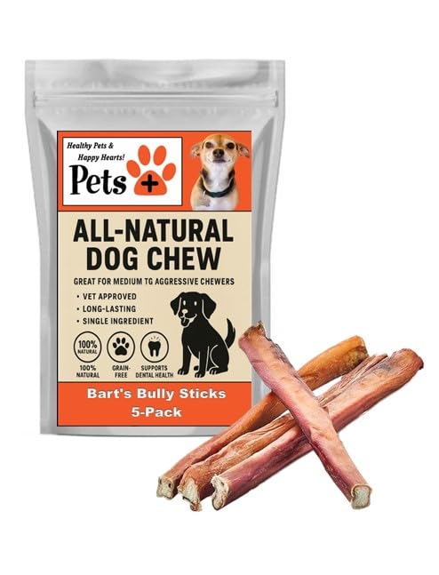 Pets Plus Premium Bart's Bully Sticks for Dogs (1 Ounce (Pack of 1))