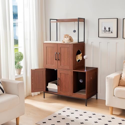 Litter Box Enclosure (Walnut)