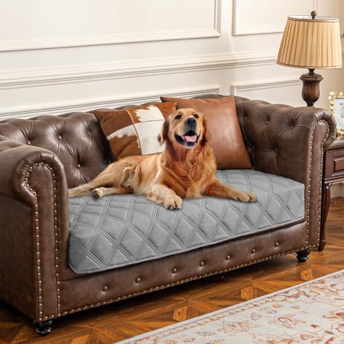 Waterproof Dog Bed Cover Pet Blanket with Anti (30x53 Inch (Pack of 1) / Lightgrey)