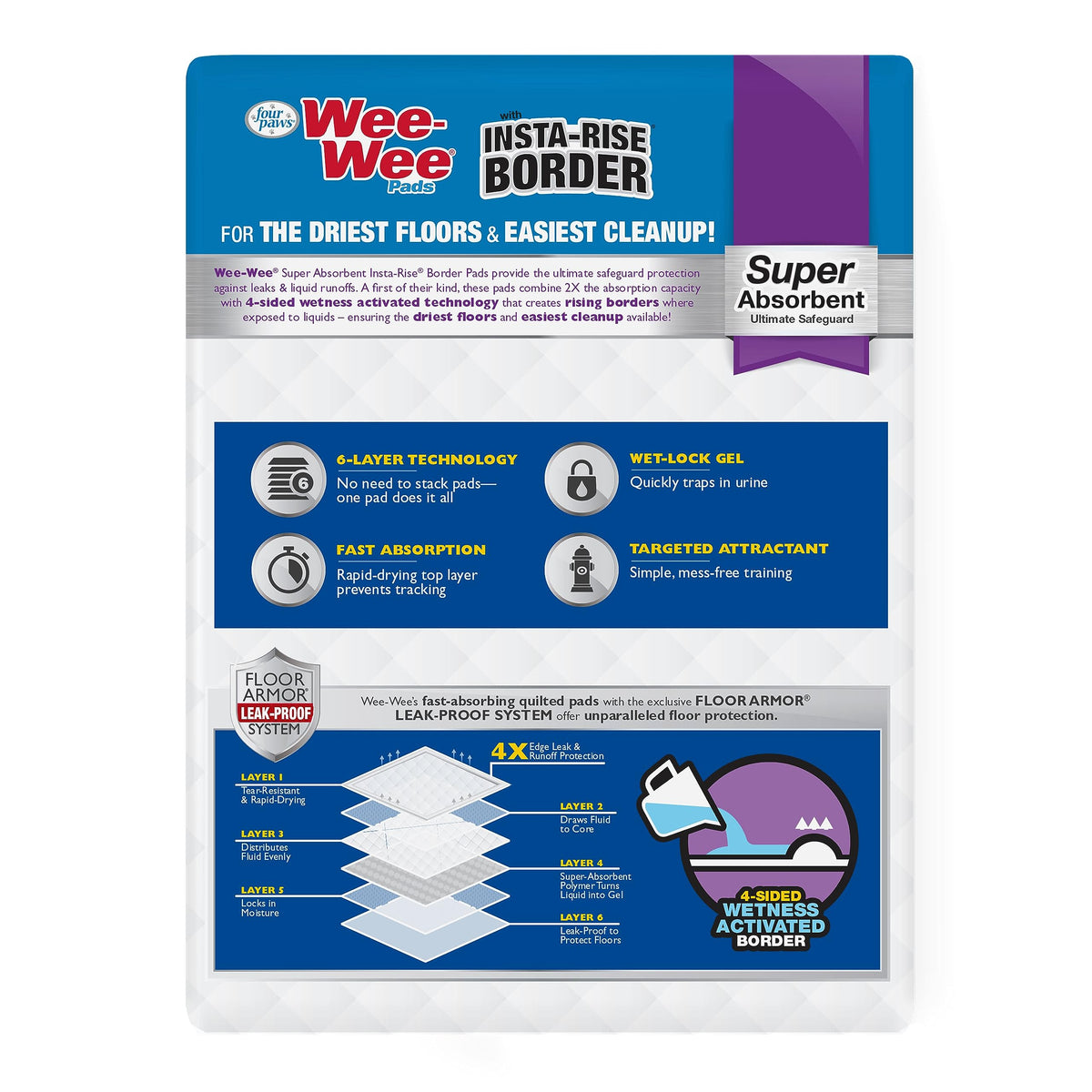 Wee Wee Super Absorbent Insta (10 Count)