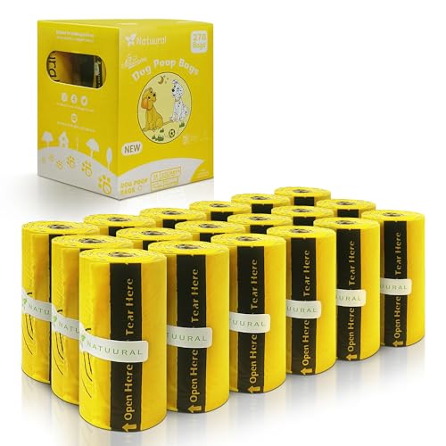 Certified Compostable Dog Poop Bags (Yellow)