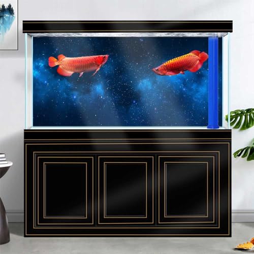 30X18IN Starry Aquarium Background (Star / 30X18in/75X45cm)