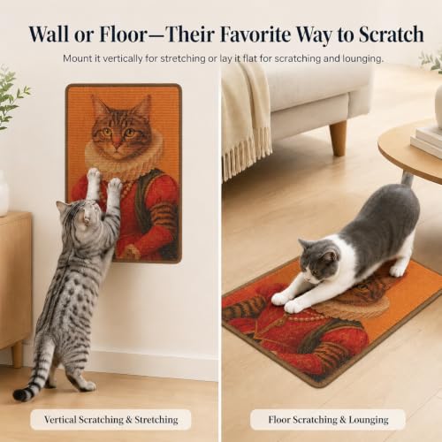 Art Sisal Cat Scratcher Mat (Grace Cat)