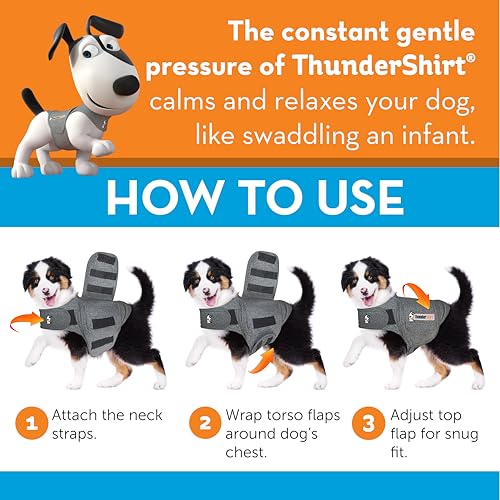 for Dogs Calming Anxiety Vest (Heather Grey / Small)