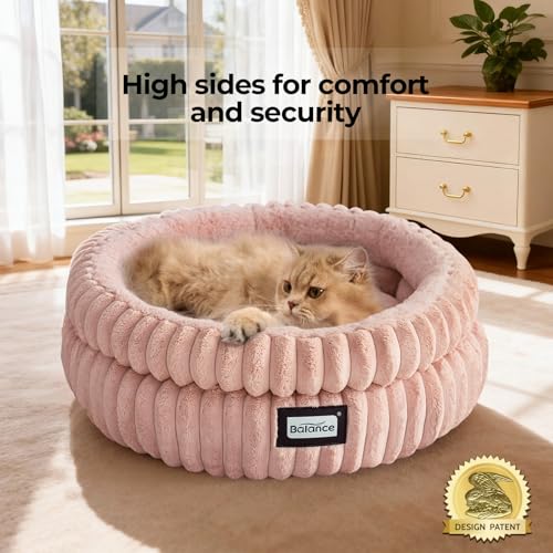 Cat Bed Kitten Bed (20.0"L x 20.0"W x 8"Th / Acorn Pink)