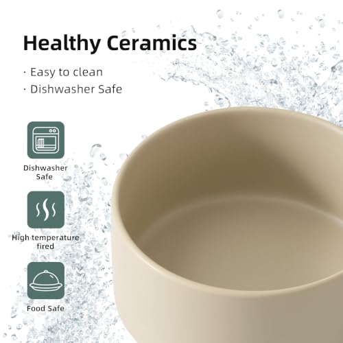 Dog Bowls Elevated (Matte Khaki)
