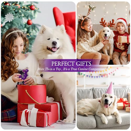 Tough Dog Toys for Aggressive Chewers 3 Pack (Purple-3-Pack)