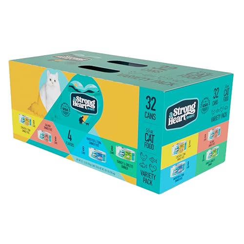A Strong Heart Cat Food Variety Pack (5.5 Ounce (Pack of 32))