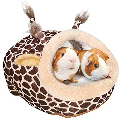 Guinea Pig Rat Bed and Hideout for Ferret Hedgehog Sleep and Hide (2.Giraffes-XL)