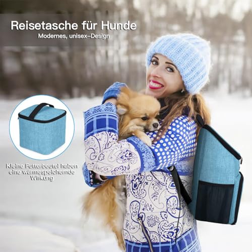 Dog Travel Bag (Sky Blue-A)