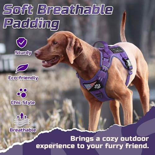 Tactical Dog Harness for X (Purple / X-Large)