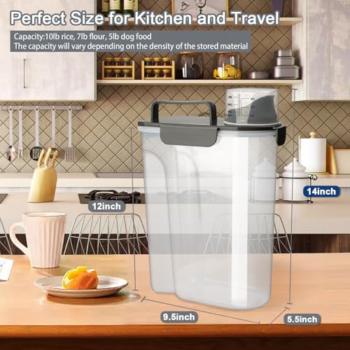 Rice Container (10lb Grey)
