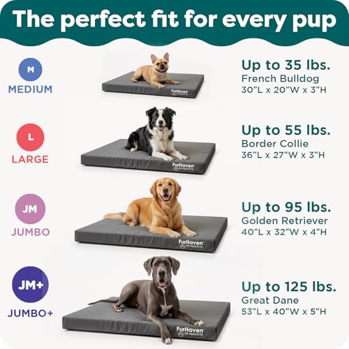 Water Resistant Cooling Gel Dog Bed for Large Dogs w (Jumbo / Deep Lagoon)
