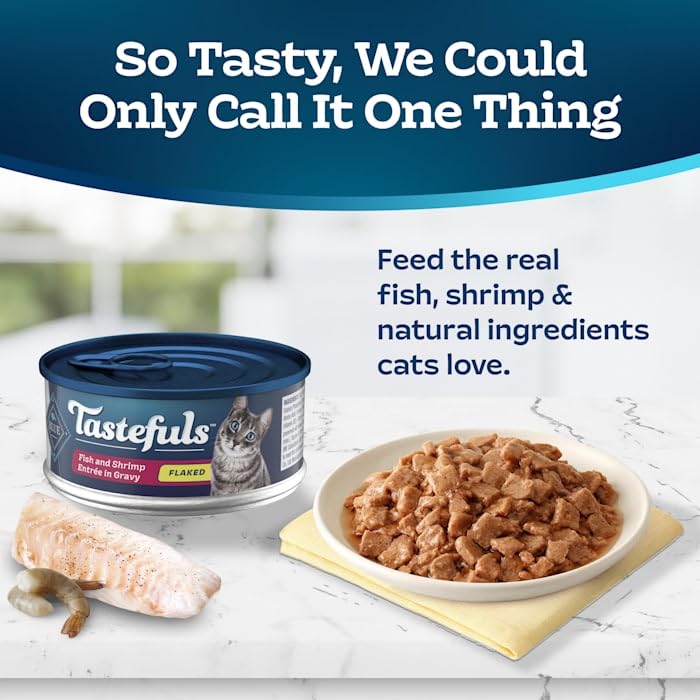 Tastefuls Wet Cat Food with Fish & Shrimp (4.13 Pound (Pack of 1))