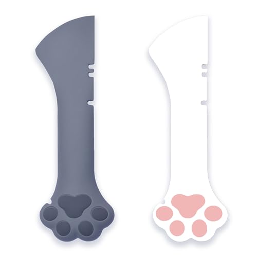 Cat Wet Food Spoon (Combo of White&Gray Spatulas)