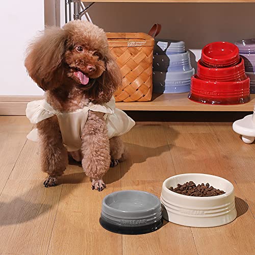 Sweejar Gradient Dog Bowl (Large (32oz) / Gradient Grey)