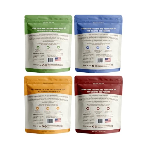 Healthy Soft Dog Treats Variety Pack (5 Ounce (Pack of 4))
