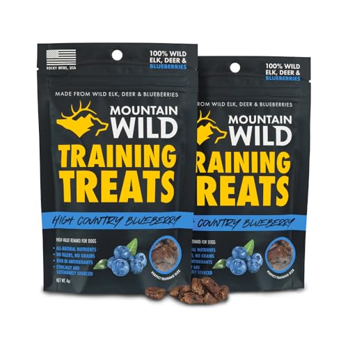 Blueberry Elk & Venison Training Treats for Dogs (4 Ounce (Pack of 2))