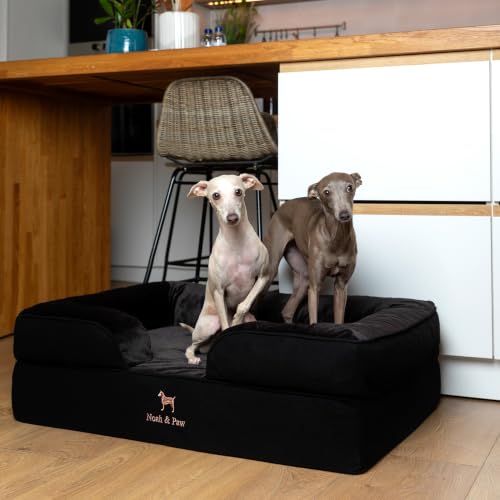 Dog Bed Orthopedic Memory Cooling Foam (Black - DE / Large)