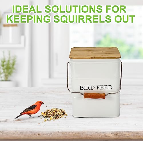 Bird Seeds storage container (Bird-White)