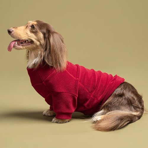 3 Pack Classic Fleece Dog Sweater (Large / Red Green Navy Blue)