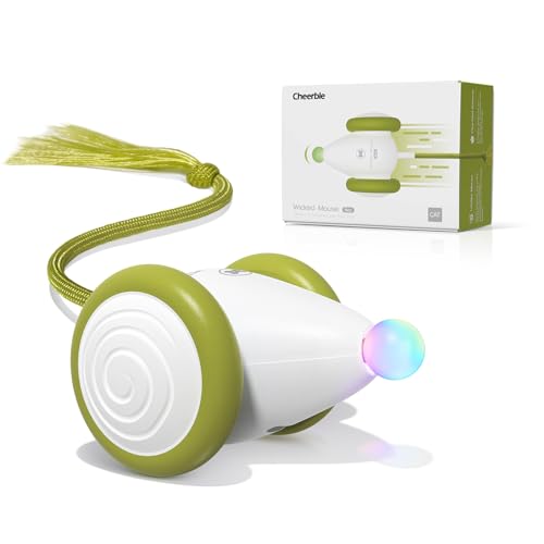 Interactive Cat Toys for Indoor Cats (Mouse Neo-Green)
