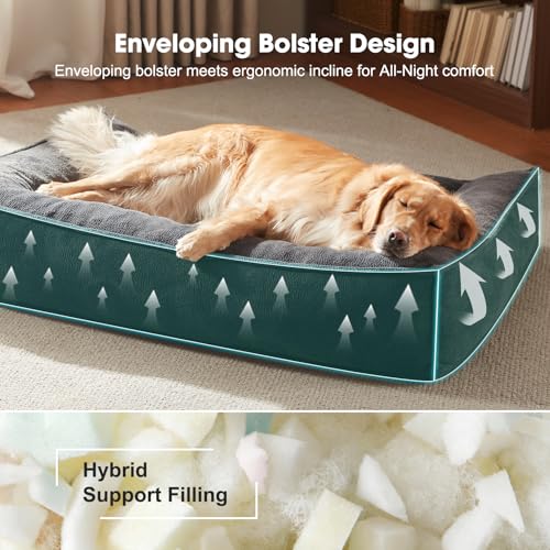 Orthopedic Dog Bed Large Sized Dog (Grey / 38"L x 28"W x 8.5"Th)