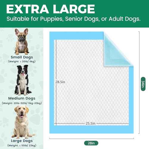 Dog Pee Pads 100 Count Extra Large 28"x34" (28"x34"-100 Count)