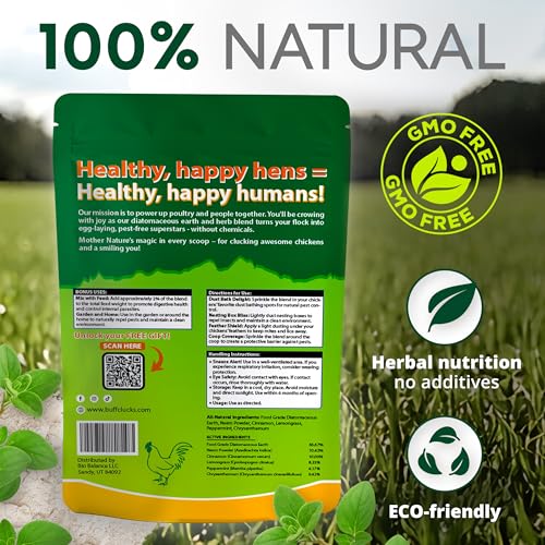 Dust Bath for Chicken Nesting Herbs Blend Coop Floor (12 Ounce (Pack of 1))
