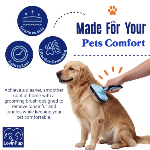 Pet Slicker Brush (Slicker Brush (Blue/Black))