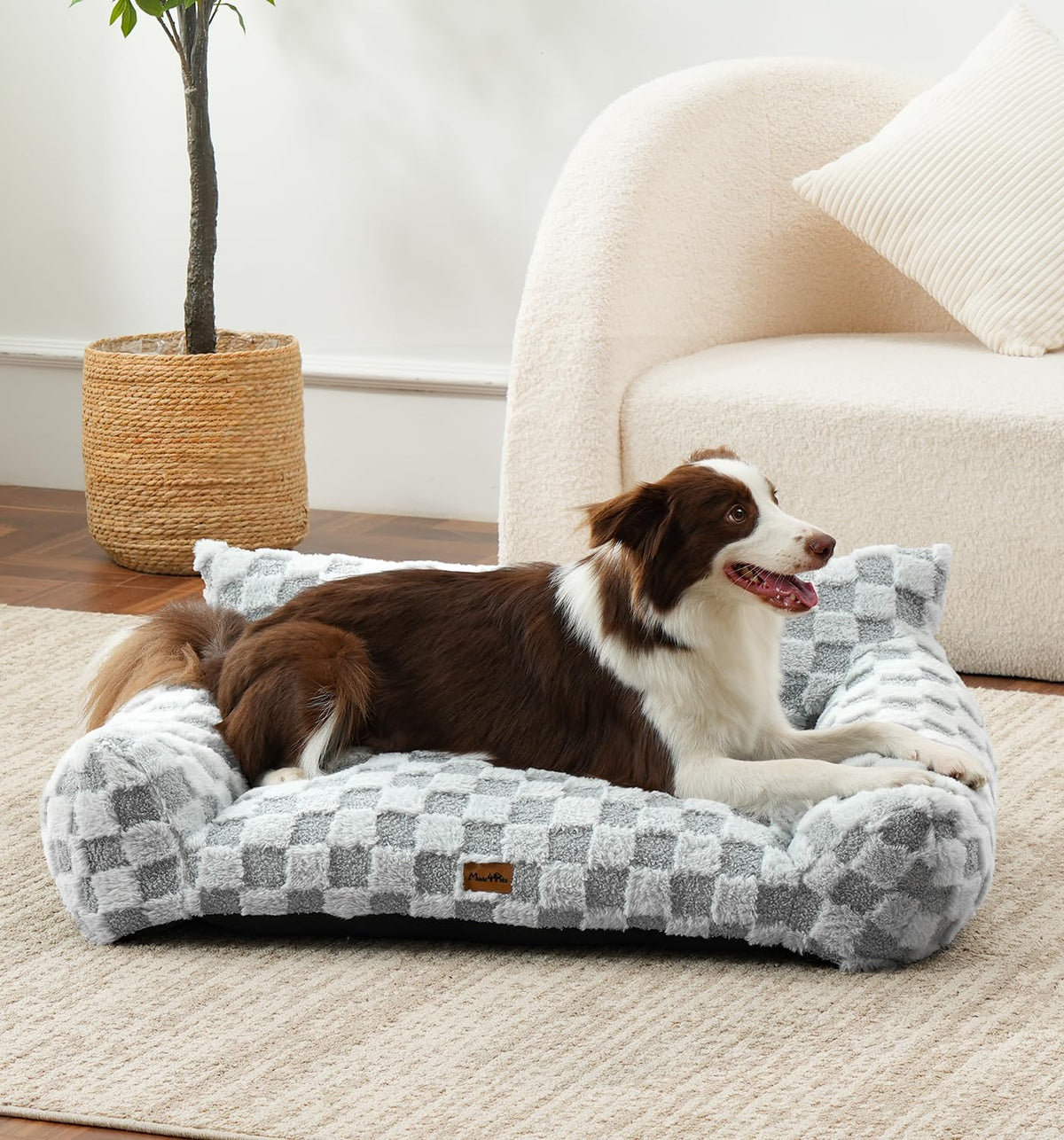 Made4Pets Cat and Dog Indoor Couch Bed (Warm Grey / Medium)