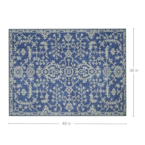 Lovewag Reusable Washable Dog Pee Pads (Royal Blue Quilt / 36x48 inches (Pack of 2))