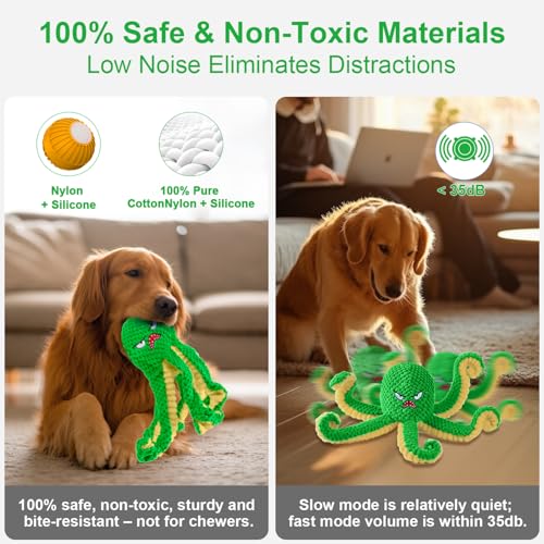 Interactive Dog Toys Octopus (Green)
