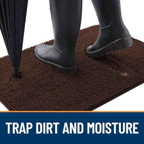 Dog Door Mat for Muddy Paws 70x32 (Brown / 70" X 32")
