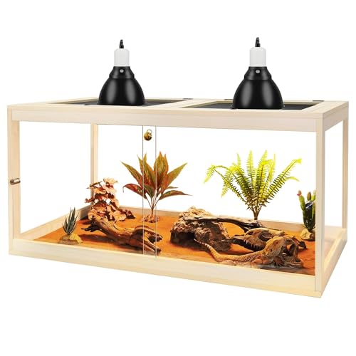 Retile Tank Bearded Dragon Tank (Oak / 60 Gallons)