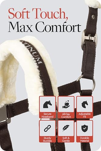 Howard Soft Fleece Horse Halter (Pony / Dark Brown)