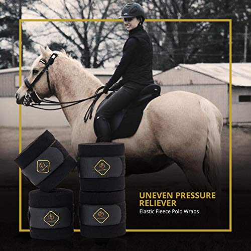 Classic Bandage for Horses (4 Pack / Black)