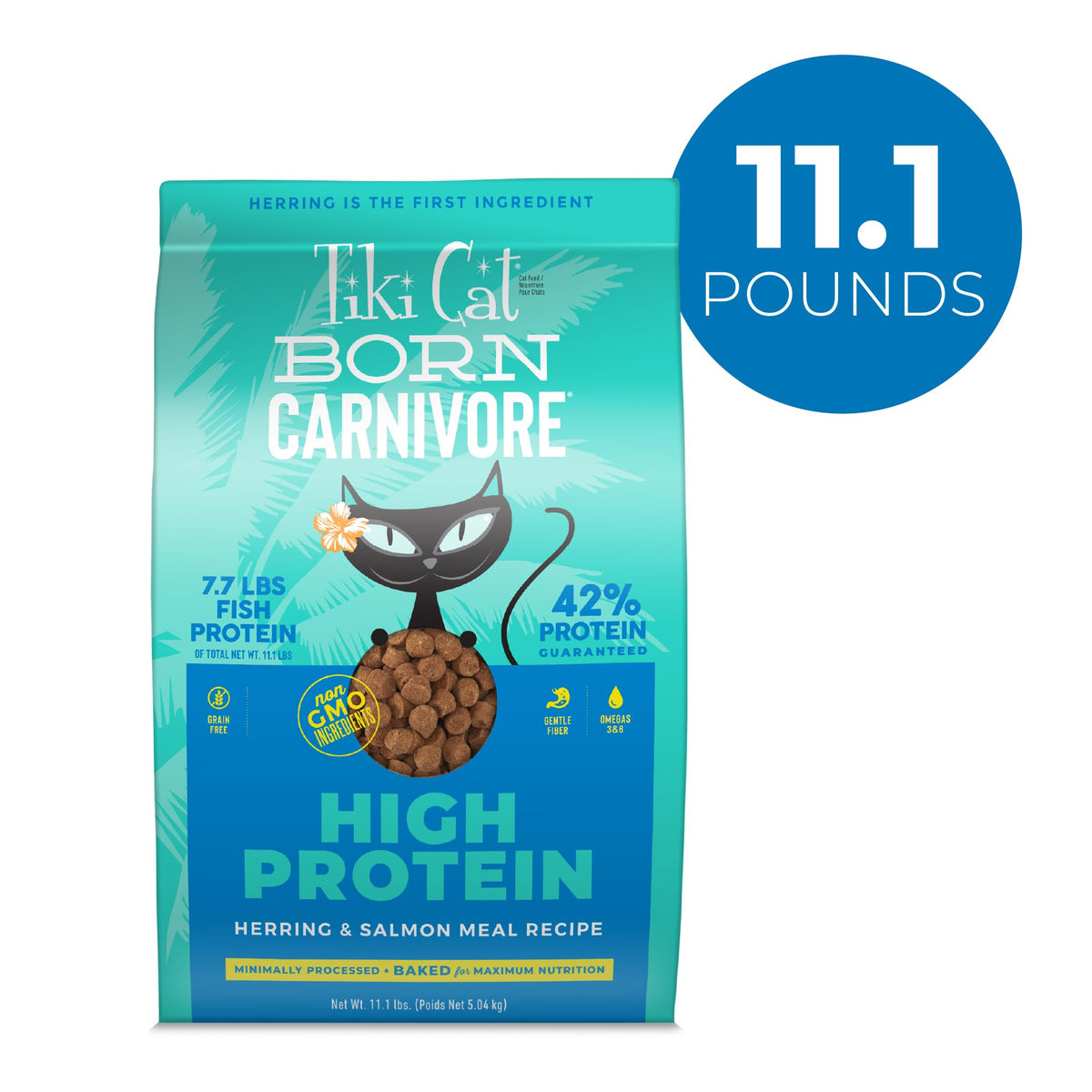Tiki Cat Born Carnivore Dry Cat Food (177.6 Ounce (Pack of 1))