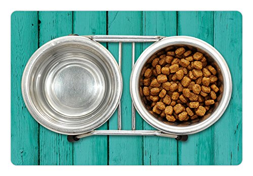 Mint Pet Mat for Food and Water (Green)