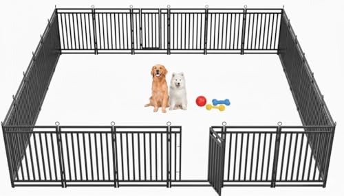 Thickened Outdoor Dog Fence (47" Height / 24 Panels)