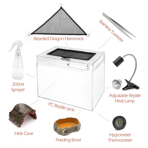 Reptile Tank Starter Kit (Small(12*9*7IN))