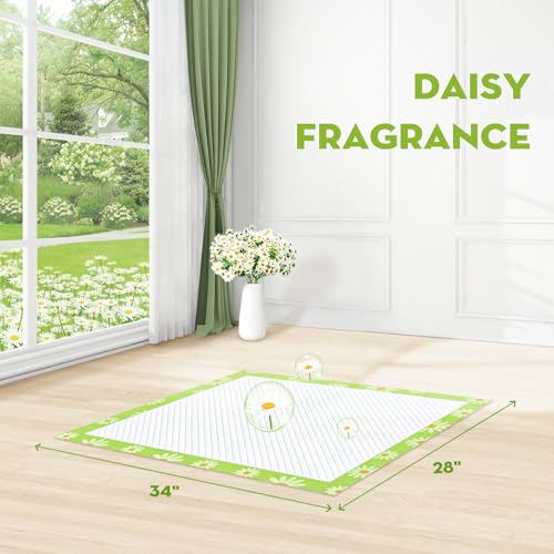 XL Puppy Pads with Adhesive Tabs Leak (Large-28x34in(40Ct))