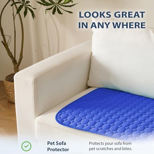 Summer Cooling Mat & Sleeping Pad (28" x 22" / Dark Blue)