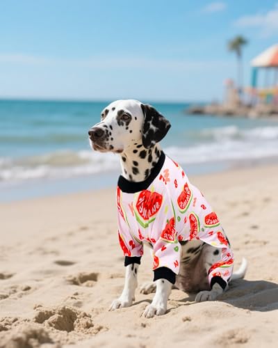 4 Pack Ice Cream Dog Pajamas for Extra Large Dogs (XXX-Large)