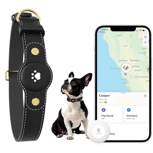 GPS Tracker for Dogs (Black / L(12.5''-21''))